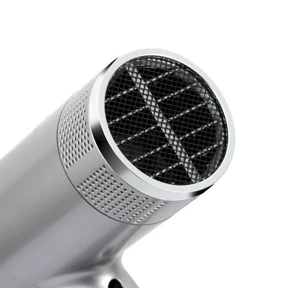 Uscator de par cu ioni negativi, RAF R474, 1600W, 2 viteze, buton de aer rece, 1 cap magnetic inclus, argintiu