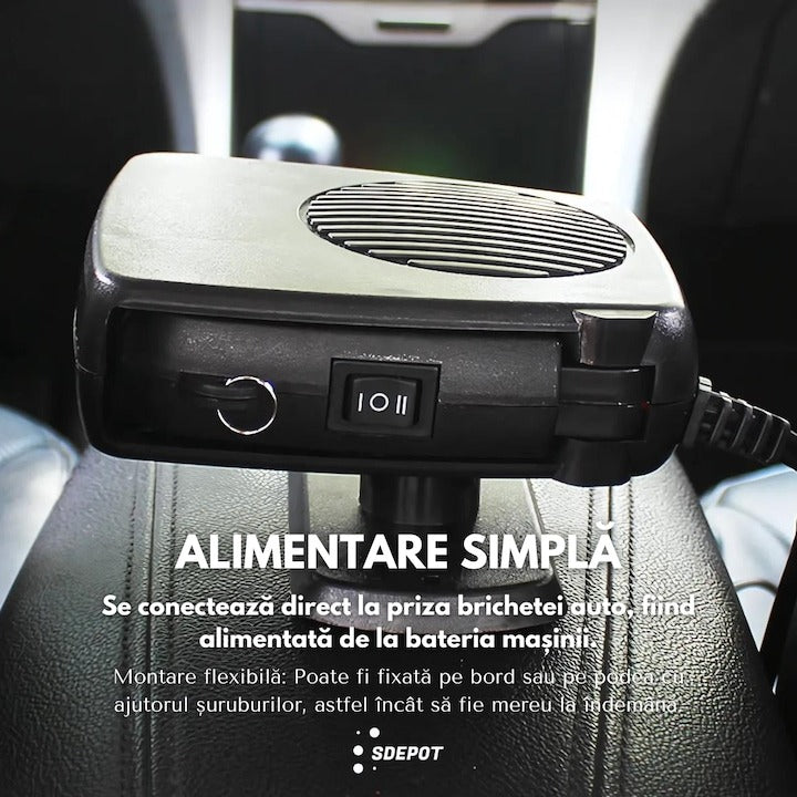 Aeroterma Auto 12V Cald/Rece - Incalzitor Portabil 2 in 1 pentru Masina - Auto si moto