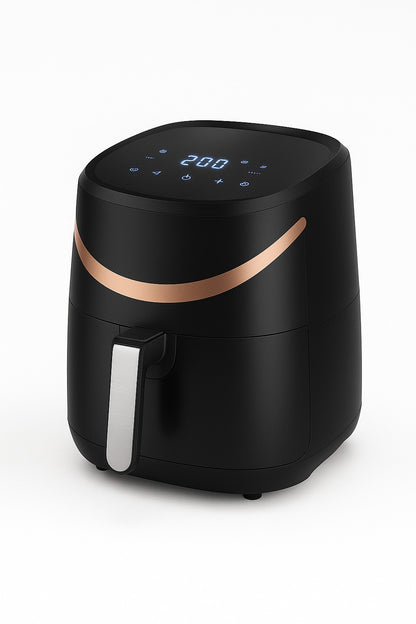 Friteuza cu Aer Cald Airfryer Hoffmans 776A, 6L, 2400W, Control Mecanic, Antiaderent - 50 hartii cadou - Bucatarie si