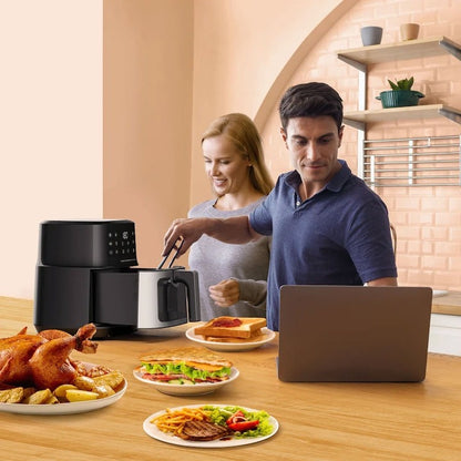Friteuza cu Aer Cald Airfryer Hoffmans 12L, 2400W, Digitala Profesionala HM-783 - 50 hartii cadou - Bucatarie si
