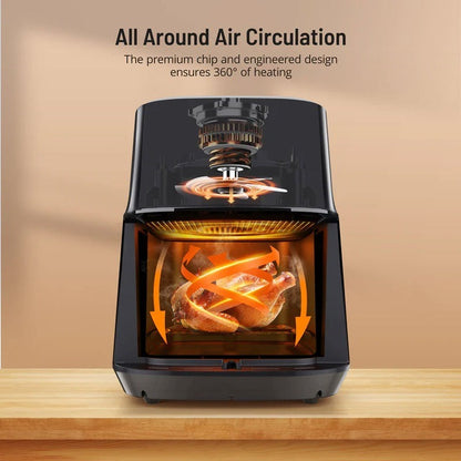 Friteuza cu Aer Cald Airfryer Hoffmans 12L, 2400W, Digitala Profesionala HM-783 - 50 hartii cadou - Bucatarie si
