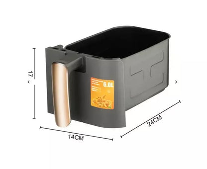 Air Fryer RAF 5236 12L XL cu 2 Coșuri Independente, Touch Screen, Ușă Dublă, 2800W - 50 hartii incluse