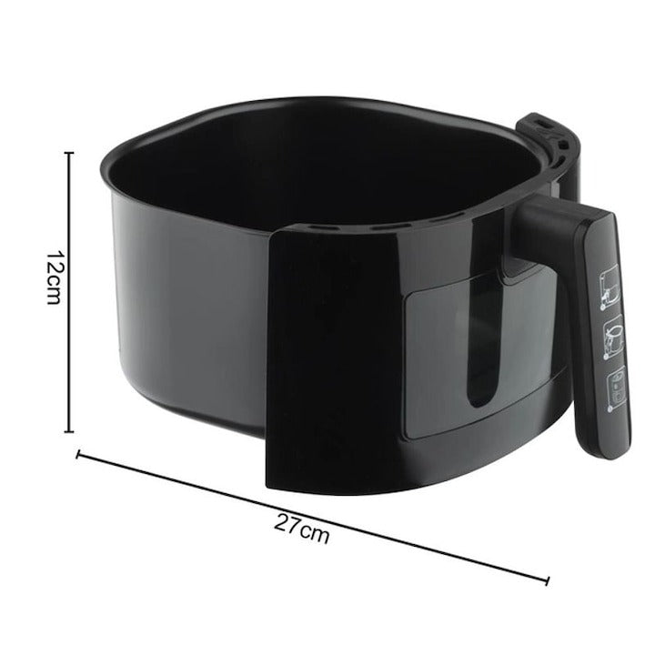 Friteuza cu Aer Cald RAF 5332B 6L, 2400W - Airfryer fara ulei, 8 programe - 50 hartii incluse - Bucatarie si electrocasnice