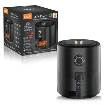 Friteuza cu Aer Cald RAF 5332B 6L, 2400W - Airfryer fara ulei, 8 programe - 50 hartii incluse - Bucatarie si electrocasnice