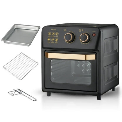 Friteuza cu aer cald Lyxun LX-2050 14L, 2000W, 360° Air Circulation - 50 hartii incluse - Bucatarie si electrocasnice