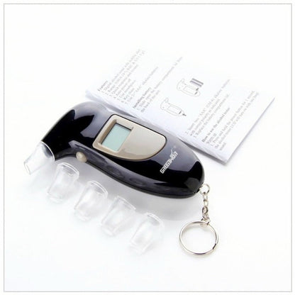 Alcool tester digital cu display LCD, etilotest digital, 4 mustiucuri incluse - Auto si moto