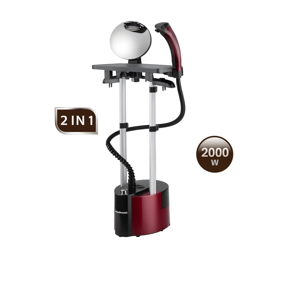 Aparat de Călcat Vertical cu Abur Hoffmans HM-9080, 2000W, 2L, 2-în-1 Garment Steamer