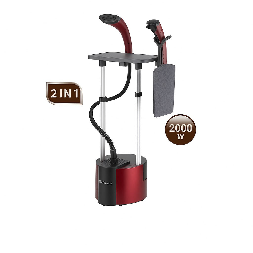 Aparat de Calcat Vertical cu Abur Hoffmans HM-9080, 2000W, 2L, 2-in-1 Garment Steamer - Curatenie si intretinere
