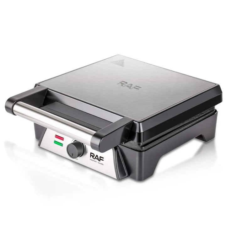 Aparat Clătite/Vafe RAF R.2520 Inox 1600W, Control Temperatură, 320x300x180mm