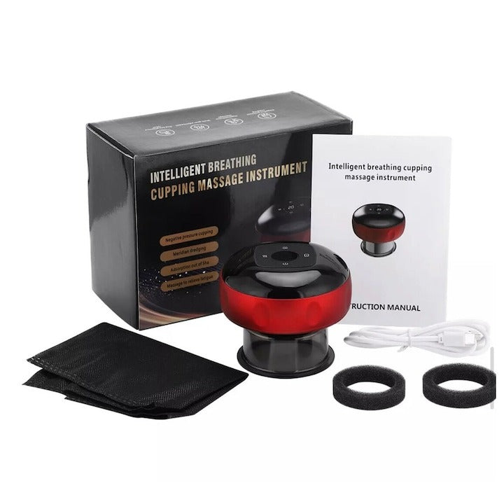 Aparat Masaj Guasha Body Cupping 3 in 1 Vacuum Incalzire Premium - Sanatate si ingrijire