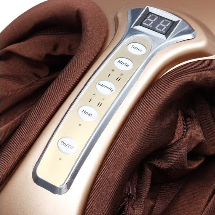 Aparat Masaj Shiatsu pentru Picioare cu Încălzire Infraroșu, 3 Intensități, Presopunctură & Vibrații, 40W