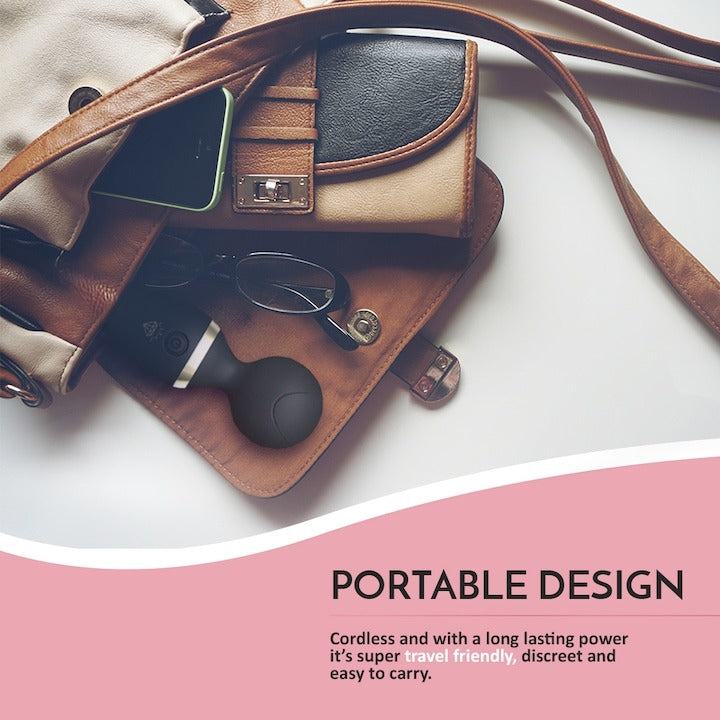 Masajer Personal Atalia 19 cm, 9 Moduri Vibrații, Silențios, USB, Impermeabil