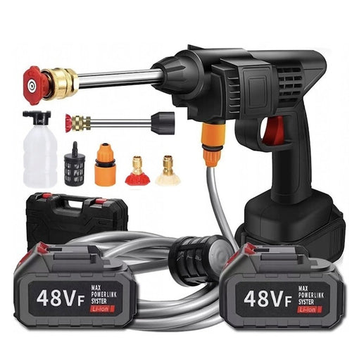 Pistol cu apa de inalta presiune pentru spalatorie auto, portabil, alimentat cu baterie - Produse Auto, Casă & Grădină - OkDeals.ro
