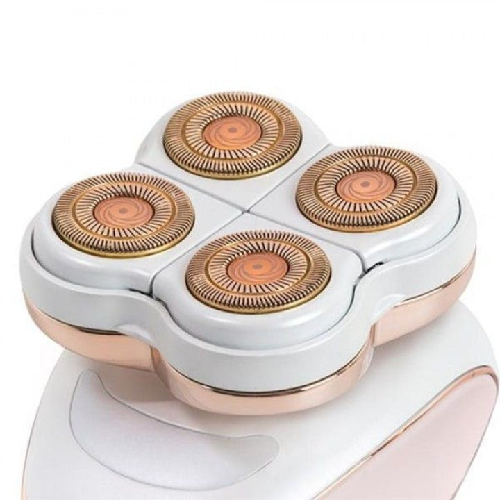 Epilator Electric Fără Durere cu 4 Capete și Acumulator