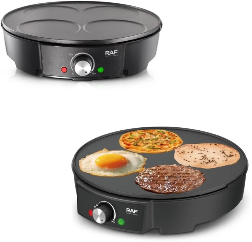 Aparat pancakes electric RAF 1200W 4 forme antiaderent mic deju - Bucatarie si electrocasnice