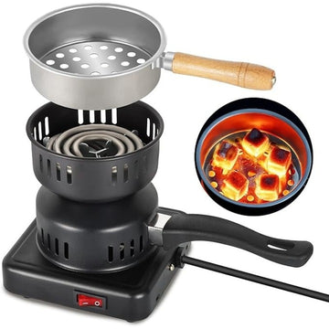 Aprinzător Electric Narghilea 1000W Sonymax SN-002 – Tip Ibric pentru Cărbuni, Negru