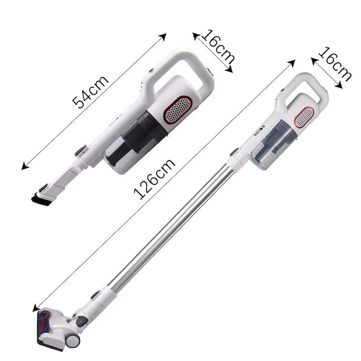 Aspirator Fără Fir 2în1 RAF R8669 120W, Vertical & de Mână, 40 min, Alb