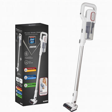 Aspirator Fara Fir 2 in 1 RAF R8669 120W, Vertical & de Mana, 40 min, Alb - Curatenie si intretinere