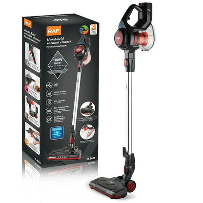 Aspirator Vertical Fara Fir Portabil RAF R8667 2 in 1, 100W Brushless, HEPA, LED - Autonomie 60 min - Curatenie si