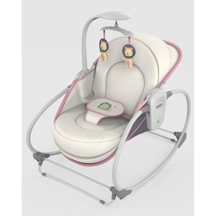 Balansoar 5 in 1 MASTELA cu Vibratii si Melodii, Transformabil Landou/Scaun Copii, Mov - Copii si bebelusi