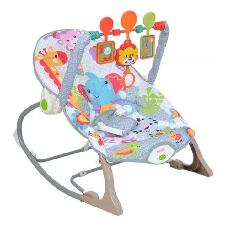 Balansoar Pepita cu Vibrații și Muzică pentru Bebeluși 0+, Gri, 18kg