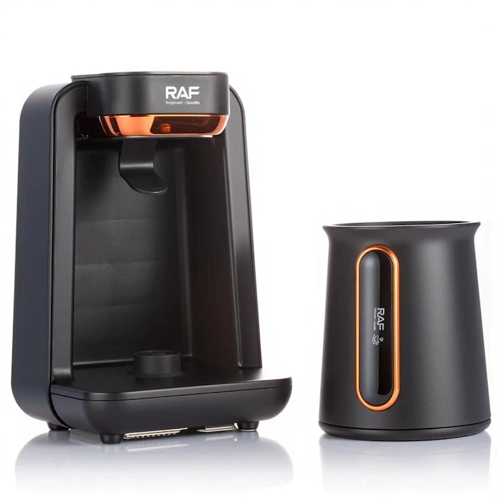 Cafetiere Turceasca RAF R.147H 500W, Spuma Bogata, Oprire Automata, Auriu-Negru - Bucatarie si electrocasnice
