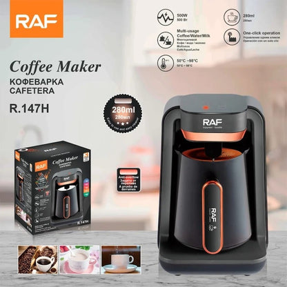 Cafetiere Turceasca RAF R.147H 500W, Spuma Bogata, Oprire Automata, Auriu-Negru - Bucatarie si electrocasnice