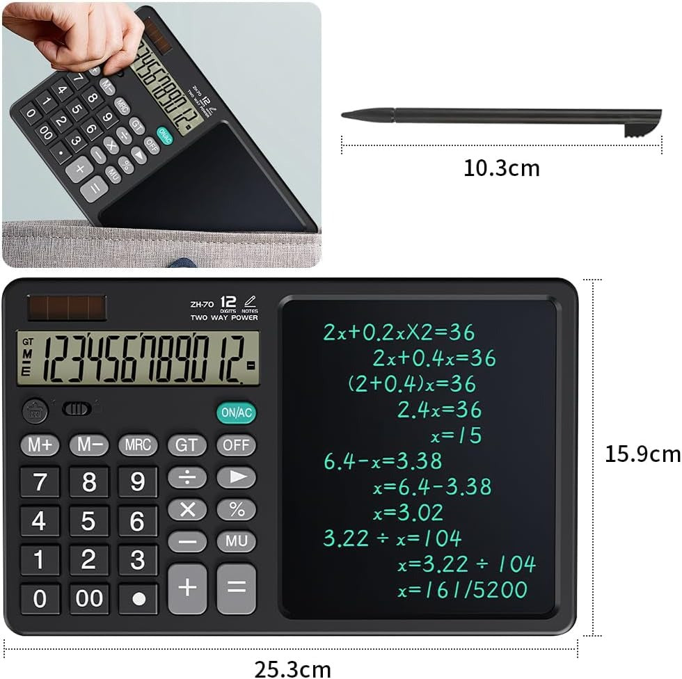 Calculator stiintific multifunctional cu ecran LCD 7” pentru notite + 2 stylus - Birou & scoala - Sport si timp liber