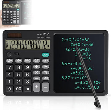 Calculator stiintific multifunctional cu ecran LCD 7” pentru notite + 2 stylus - Birou & scoala - Sport si timp liber