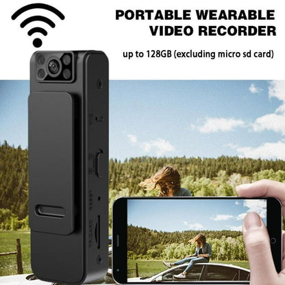 Camera WiFi Portabila BodyCam 1080P cu Clip + Card MicroSD 32GB - Sport si timp liber