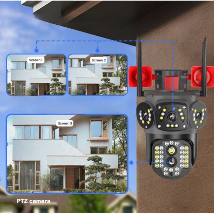 Camera supraveghere 4G 4K zoom 10X IP66 card 32GB inclus - Electronice si gadgeturi