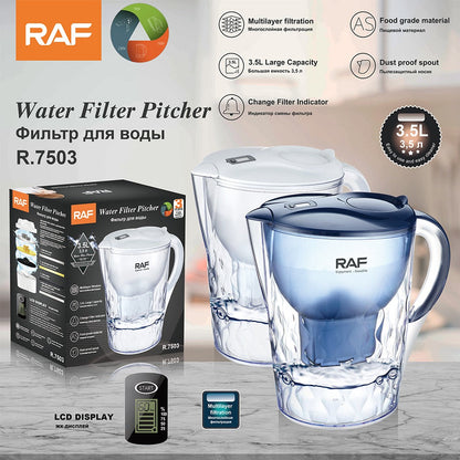 Cana Filtranta Apa RAF R.7503 3.5L cu Afisaj LCD, Filtru Carbon Activ - Bucatarie si electrocasnice