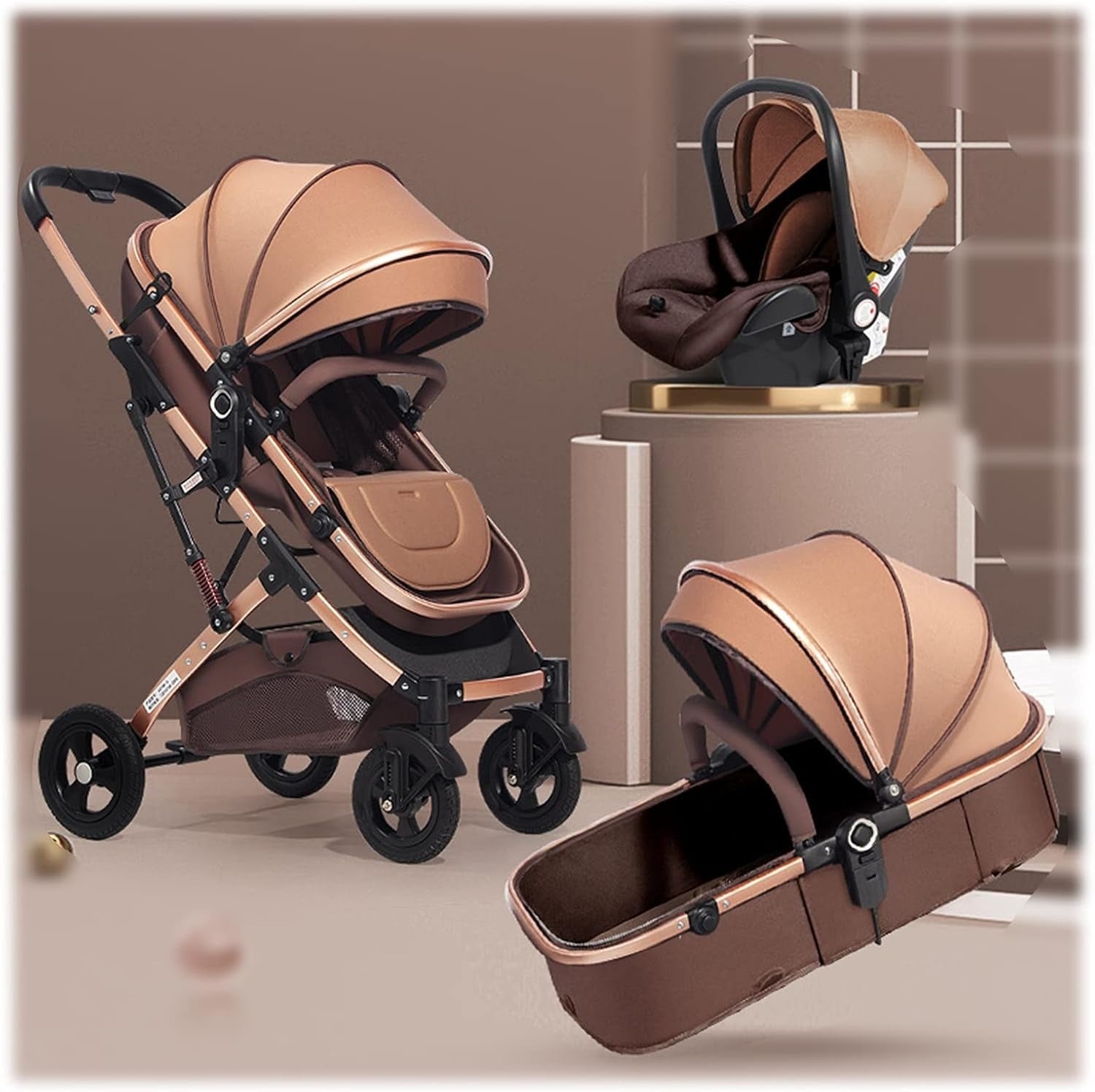 Carucior bebe 3 in 1 Premium LEHMANN landou sport scoica auto pliabil - Copii si bebelusi