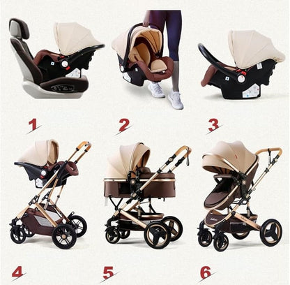 Carucior bebe 3 in 1 Premium LEHMANN landou sport scoica auto pliabil - Copii si bebelusi