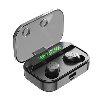 Casti Bluetooth TG01 - sunet HD, control tactil, negre - Sport si timp liber