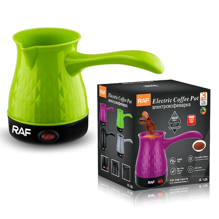 Ceainic Electric & Ibric Cafea 2 in 1 RAF R.126 600W, 500ml, Anti-Uscare, Verde - Auto si moto