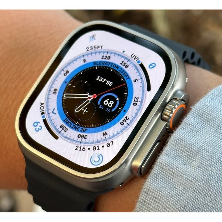 Smartwatch Z68 Ultra Series 8, NFC, 49 mm, Apelare Bluetooth, Incarcare Wireless, HD, Orange