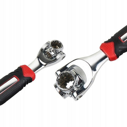 Cheie Tubulara Multifunctionala 48 In 1 Tiger Wrench Universala Cu Cap Rotativ 360 Si Unghi 45° - Auto si moto