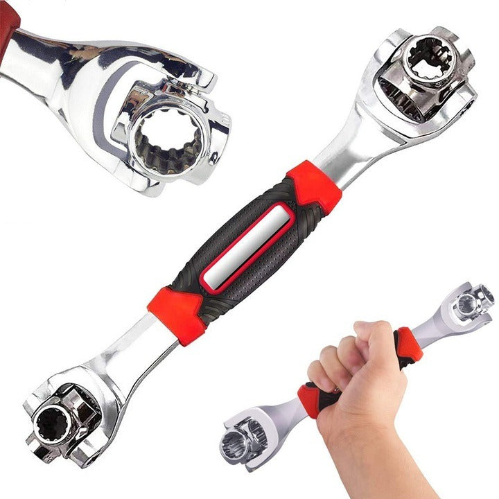 Cheie Tubulara Multifunctionala 48 In 1 Tiger Wrench Universala Cu Cap Rotativ 360 Si Unghi 45° - Auto si moto