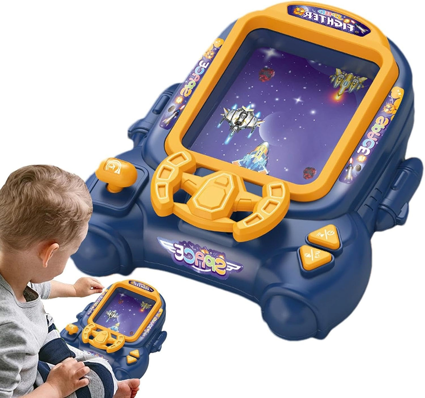 Consolă Arcade Interactivă pentru Copii cu Volan și 18 Niveluri