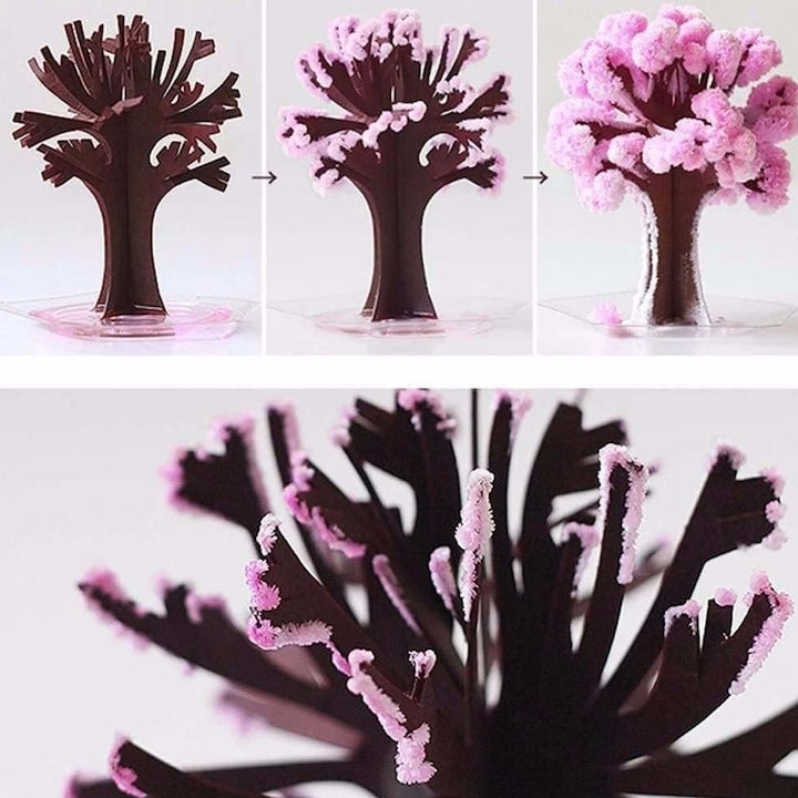 Copac Magic Sakura 1+1 Gratuit, Cristale Decorative, Educativ, Roz, 10x15 cm