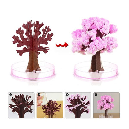 Copac Magic Sakura 1+1 Gratuit, Cristale Decorative, Educativ, Roz, 10x15 cm - Copii si bebelusi
