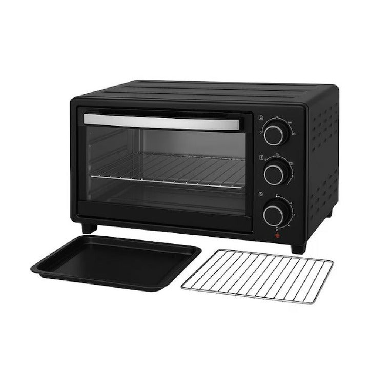 Cuptor electric 48L 2600W grill rotisor LEIHMANN negru - cadou 2 tavi silicon - Bucatarie si electrocasnice
