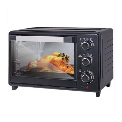 Cuptor electric 48L 2600W grill rotisor LEIHMANN negru - cadou 2 tavi silicon - Bucatarie si electrocasnice