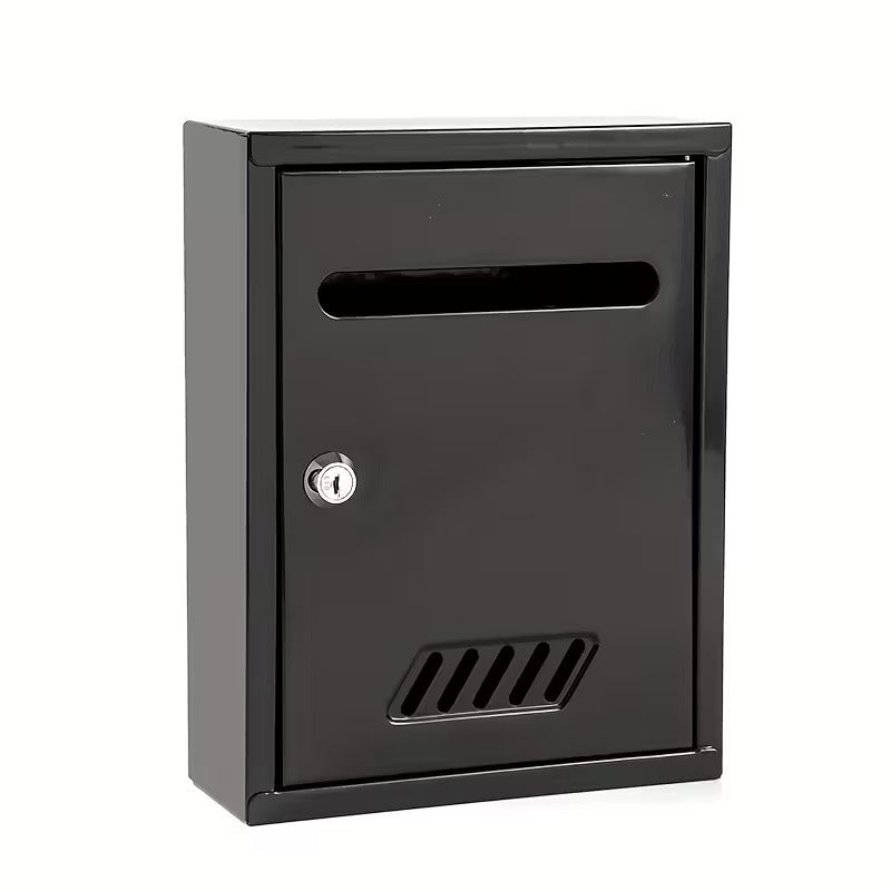 Cutie postala metalica exterior 260x200x75mm cu incuietoare rezistenta la intemperii - Gri - Scule si bricolaj