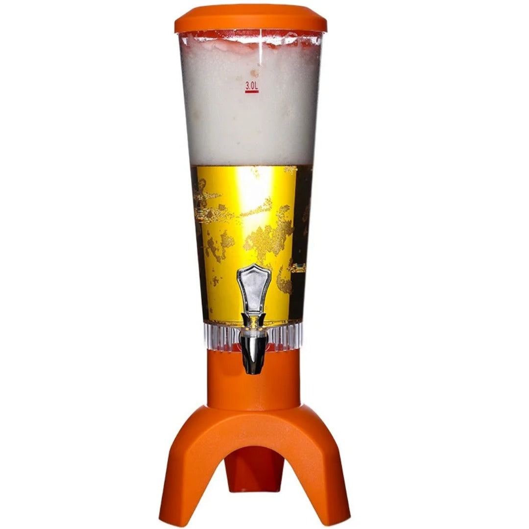 Dispenser Băuturi 3L cu LED și Boxă Bluetooth – Dozator Bere pentru Petreceri