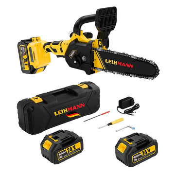 Drujba electrica LEIHMANN 24V 2 acumulatori 5Ah lama 30 cm - Sport si timp liber