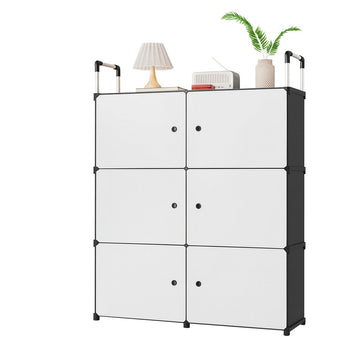 Pantofar Modular 6 Compartimente - Dulap Incaltaminte cu Usi, 82x28x107 cm - Mobilier si organizare