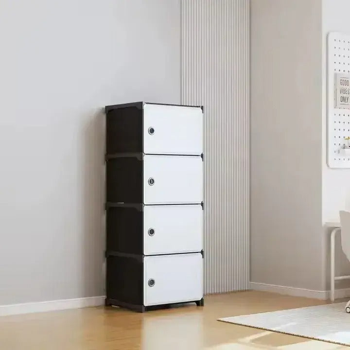 Dulap modular 4 rafturi - organizator incaltaminte 124x42x29 cm - Mobilier si organizare