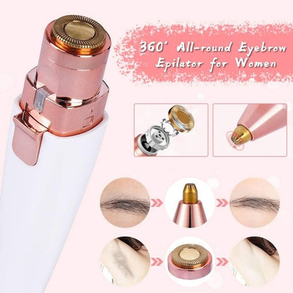Epilator facial & trimmer sprancene 2-in-1, cu LED, USB, portabil - Curatenie si intretinere